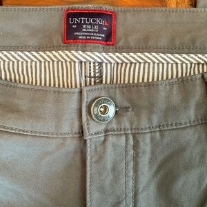 UNTUCKit men's pants, 38/32, relaxed fit, grey.